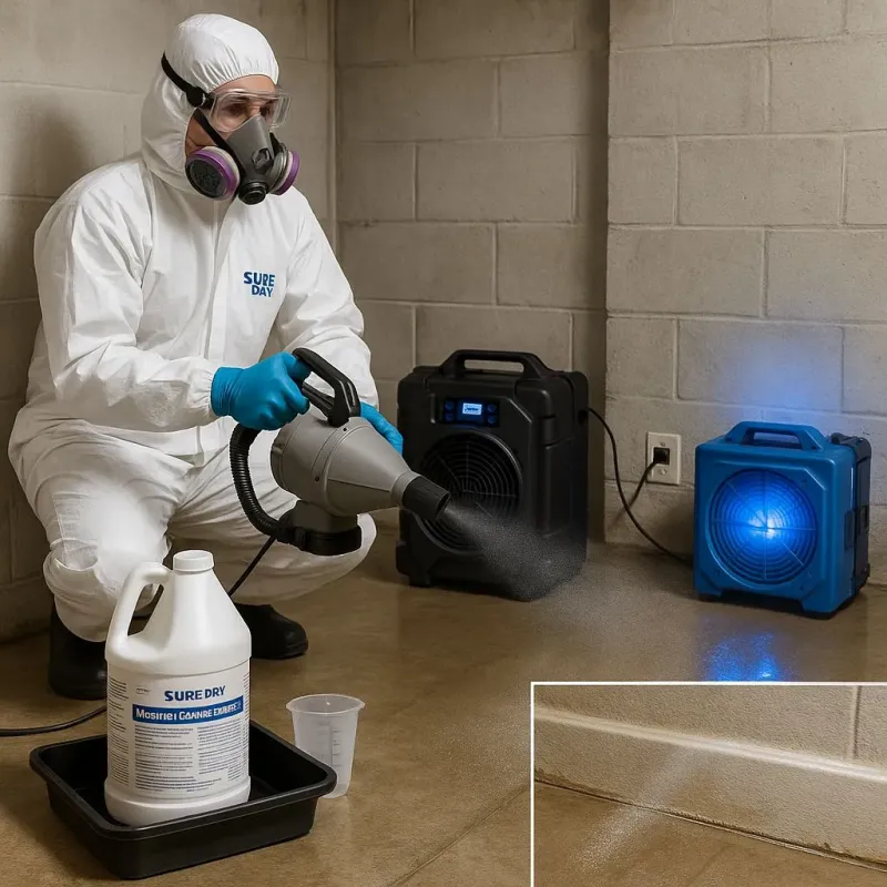 Sanitization and Odor Removal process in Enfield, CT